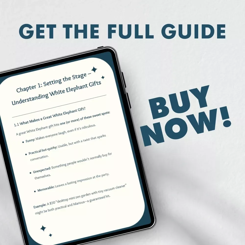 The $50 White Elephant Gifts – Fun & Unique White Elephant Gift Ideas $50 | Digital Guide for Unforgettable Gift Exchanges