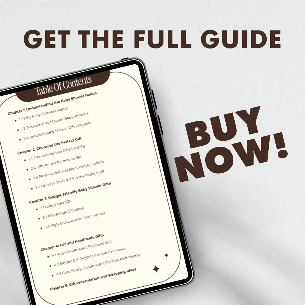 The Ultimate Baby Shower Gift Guide: Thoughtful, Trendy, and Totally Stress-Free | Digital Download eBook for Baby Shower Gifts, New Moms, and Party Planners | Printable Baby Shower Checklist & Gift Ideas