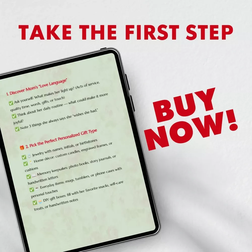 Mother’s Day Gifts That Melt Hearts | Ultimate Personalized Mother’s Day Gifts Checklist | Digital Download Guide for Creating One-of-a-Kind, Heartfelt Surprises