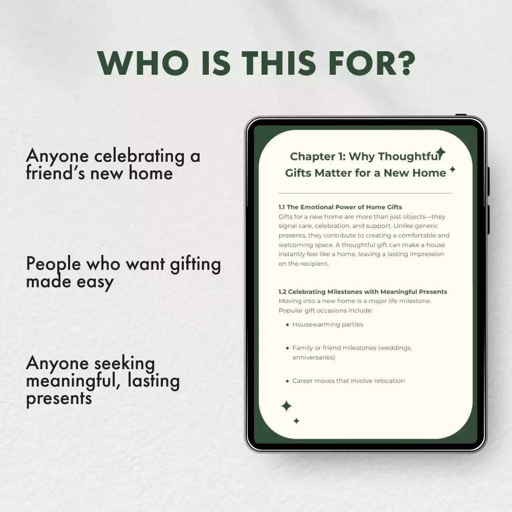 Gifts to Make Every New House Feel Like Home | Thoughtful Gifts for New Homeowners | Digital Guide for Perfect Housewarming Gifts