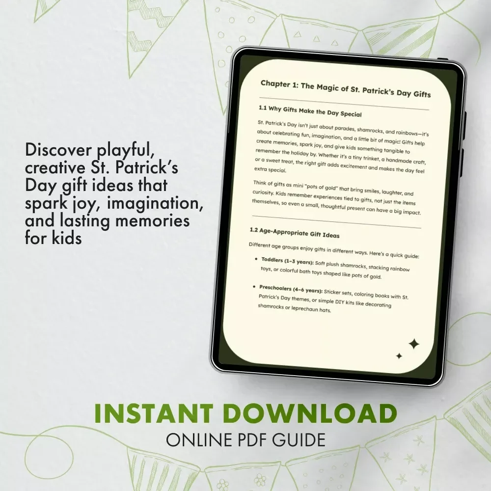 Lucky Finds: Fun and Creative St. Patrick’s Day Gifts for Kids | St. Patrick’s Day Gift Ideas, DIY Projects & Magical Family Fun Guide (Digital Download)