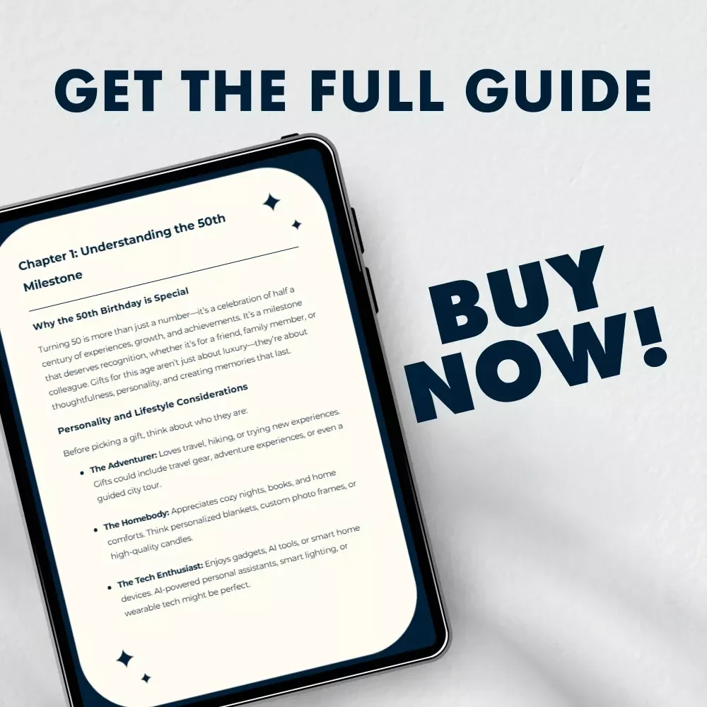 Fabulous at 50: Creative Gift Ideas to Celebrate the Big Milestone | 50th Birthday Gift Ideas Guide, eBook & Digital Download for Her & Him