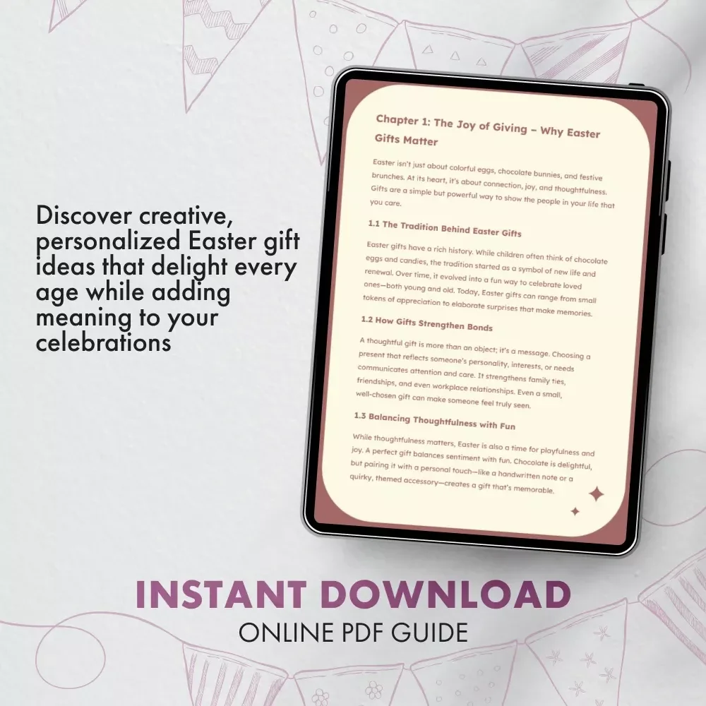 Eggstraordinary Easter Gifts: Creative Ideas and Tips | Ultimate Easter Gifts Guide for Kids, Teens, Adults & Seniors | Digital Download eBook & Printable Gift Guide