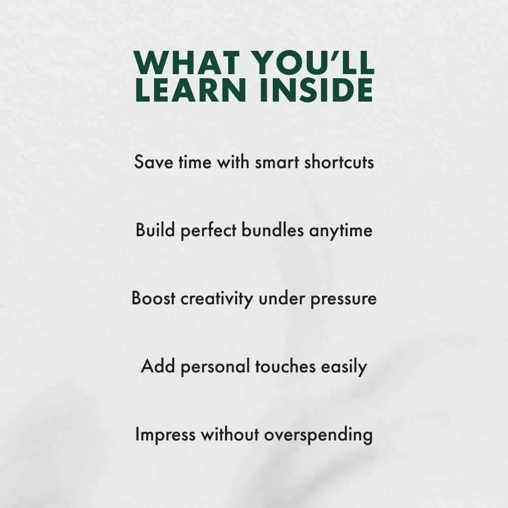 Crafting Last-Minute Gift Bundles That Wow | eBook on How to Make a Last-Minute Gift Bundle | Thoughtful Gifting Guide for Busy Creators, Entrepreneurs & DIY Lovers