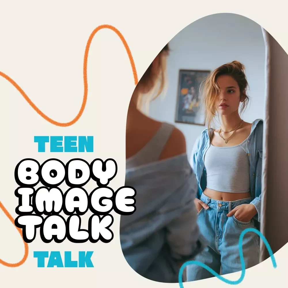 Teen Body Image Talk Checklist | Printable Digital Download | How to Talk to Your Teen About Body Image | Positive Parenting Guide for Healthy Conversations