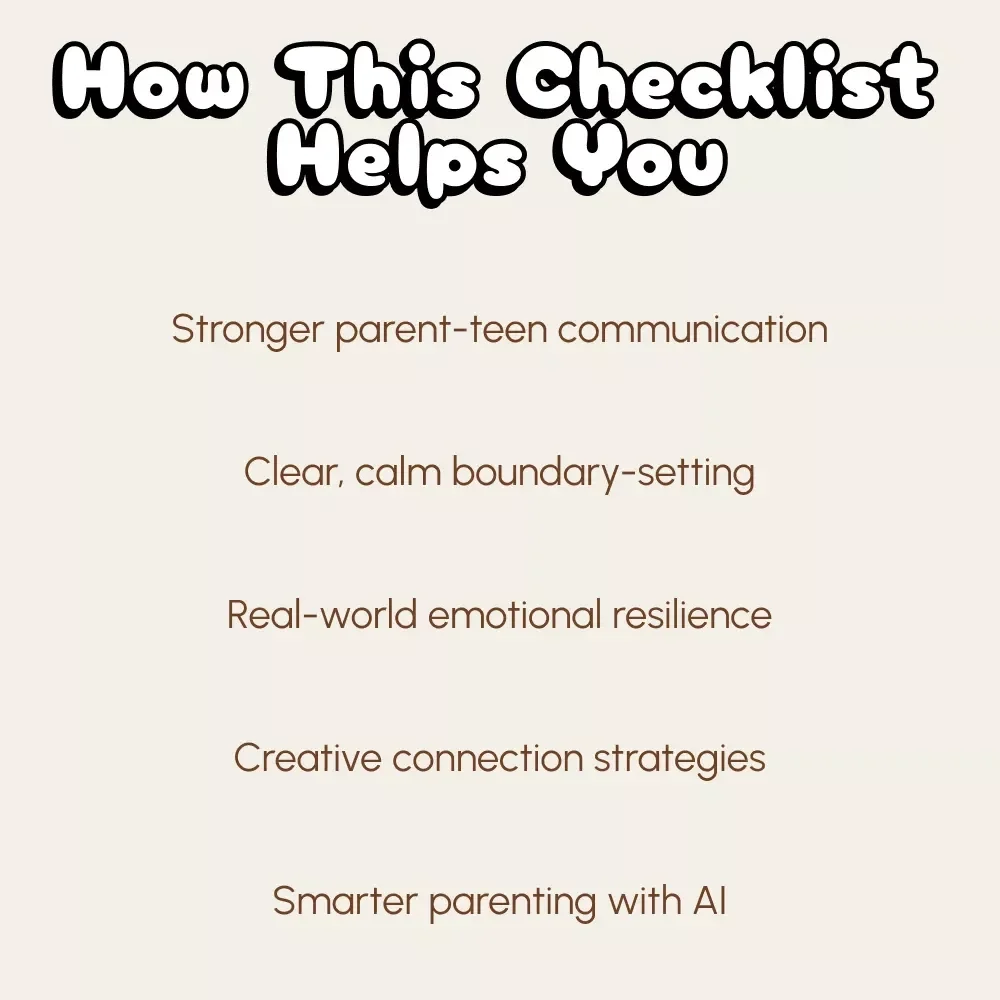 Your Checklist for Handling Teenage Rebellion | Digital Parenting Guide for How to Handle Teenage Rebellion | Printable Family Communication & Boundaries Planner