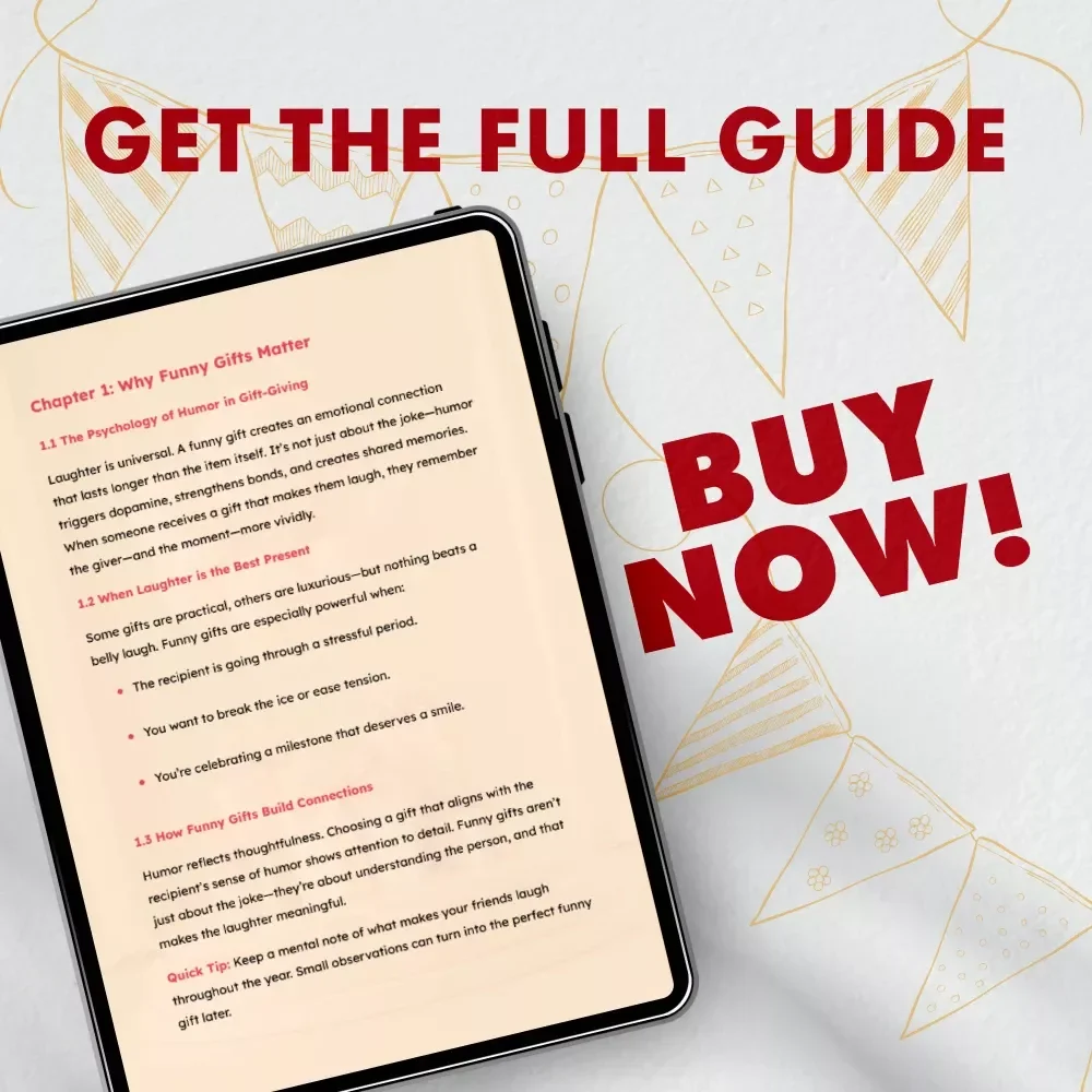The Ultimate Guide to Funny Birthday Surprises | Funny Birthday Gifts eBook | Digital Download for Creative & Hilarious Gift Ideas