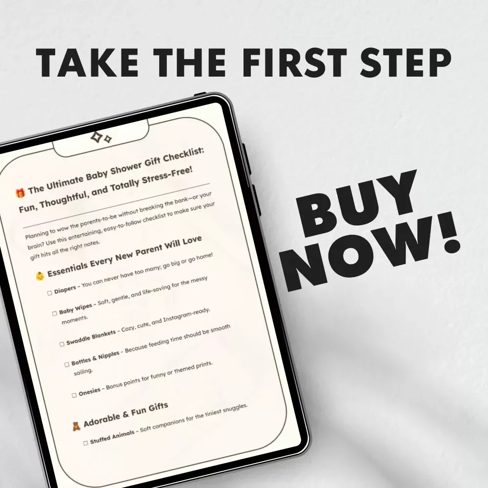 The Ultimate Baby Shower : Fun, Thoughtful, and Totally Stress-Free! | Printable Baby Shower Checklist | Digital Download Gift Guide for New Parents