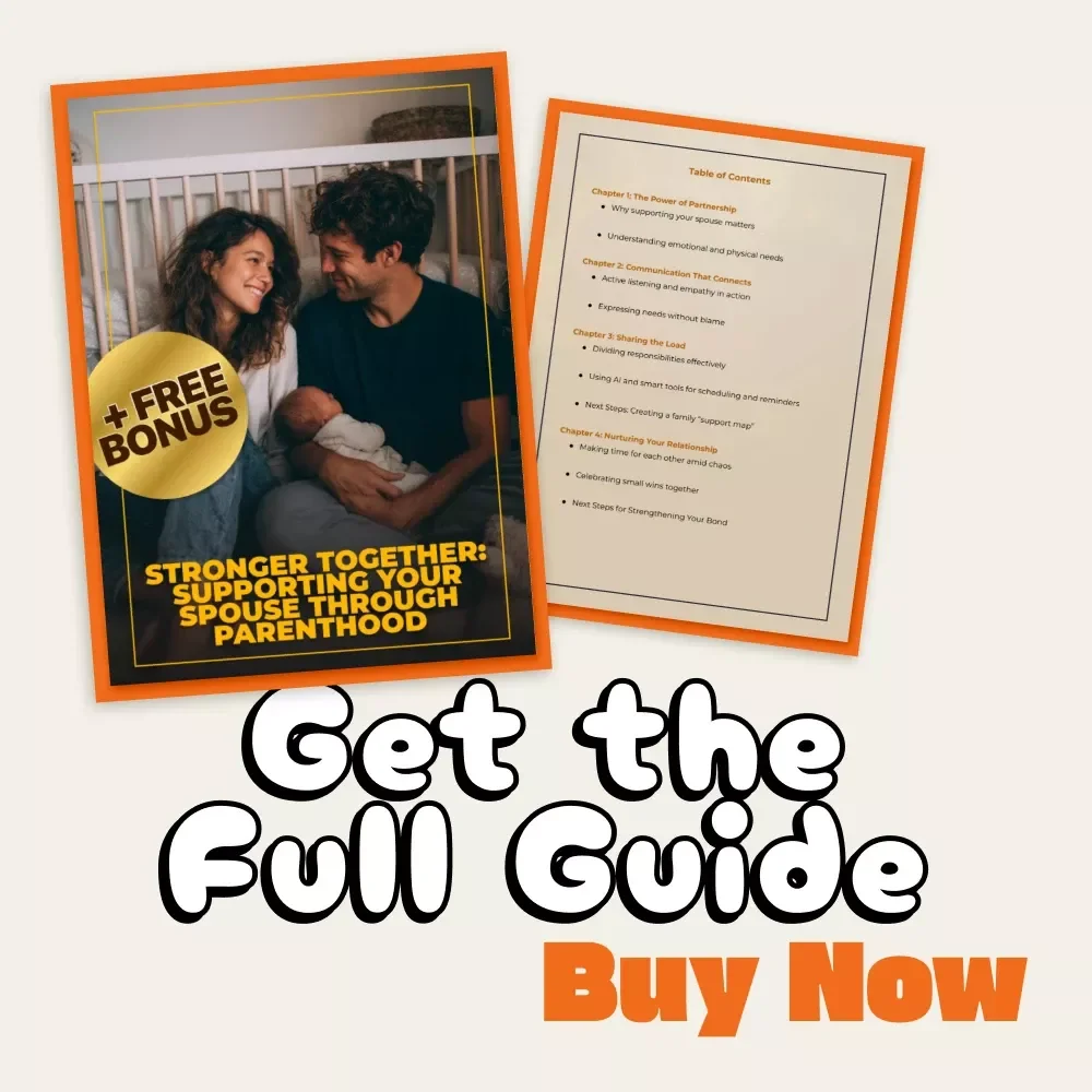 Stronger Together: Supporting Your Spouse Through Parenthood | Relationship Guide for Couples | Digital Download on How to Support Your Spouse When Having Kids