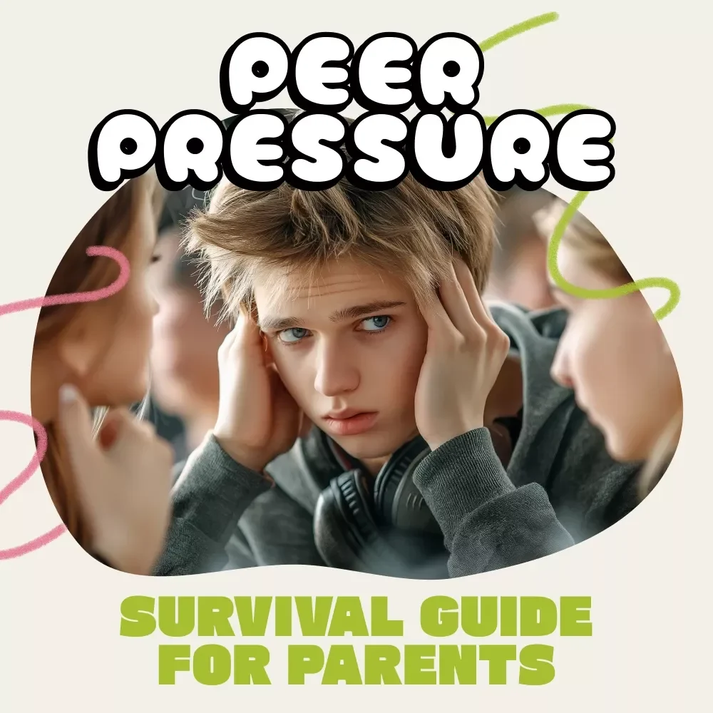 Peer Pressure Survival Guide for Parents | Printable Checklist for Moms & Dads | How to Handle Children's Peer Pressure | Digital Download Parenting Resource