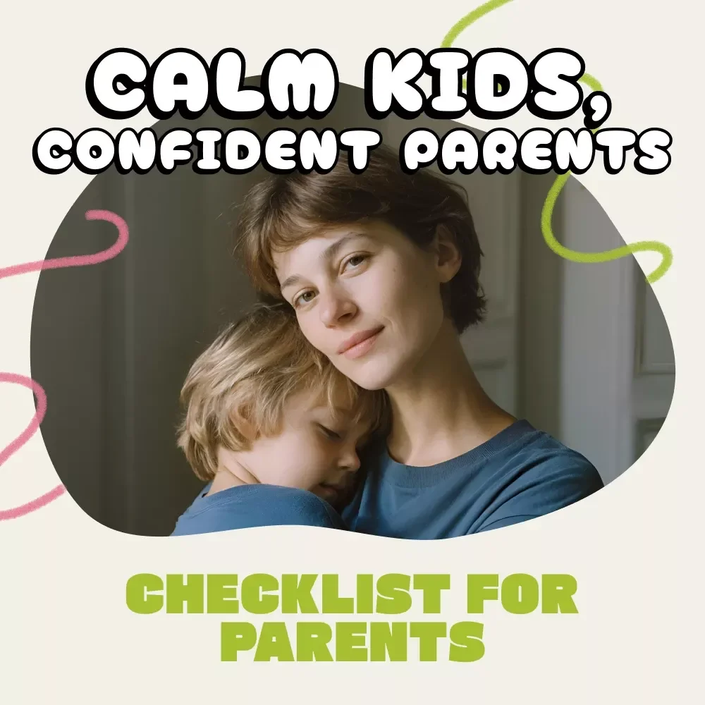 Calm Kids, Confident Parents | Printable Checklist for Parents | How to Handle Children's Stress | Digital Download for Mindful Parenting & Emotional Wellness