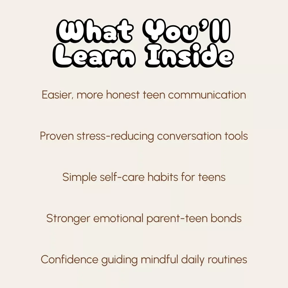 Heart-to-Heart: Talking to Your Teen About Self-Care | Digital Parenting Guide, Teen Communication eBook, Self-Care Checklist for Parents, Mindful Parenting Resource