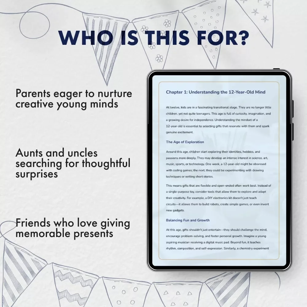 Gifts for 12-Year-Olds: Curiosity & Creativity | Inspiring Guide for Parents, Teachers & Gift-Givers | Digital Download for Choosing the Best Gifts for 12 Year Olds