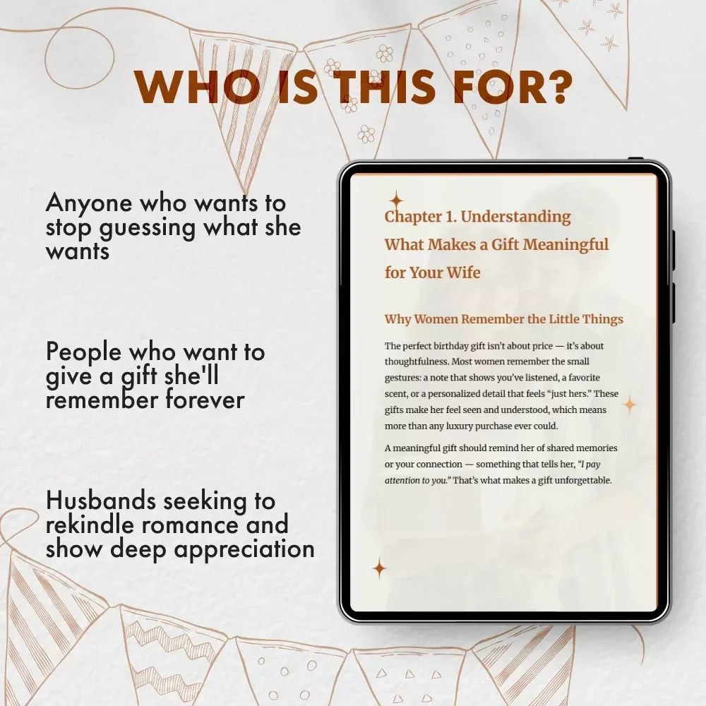 Birthday Gifts Your Wife Will Adore - Ultimate Guide to Wife Birthday Gift Ideas - Digital Download