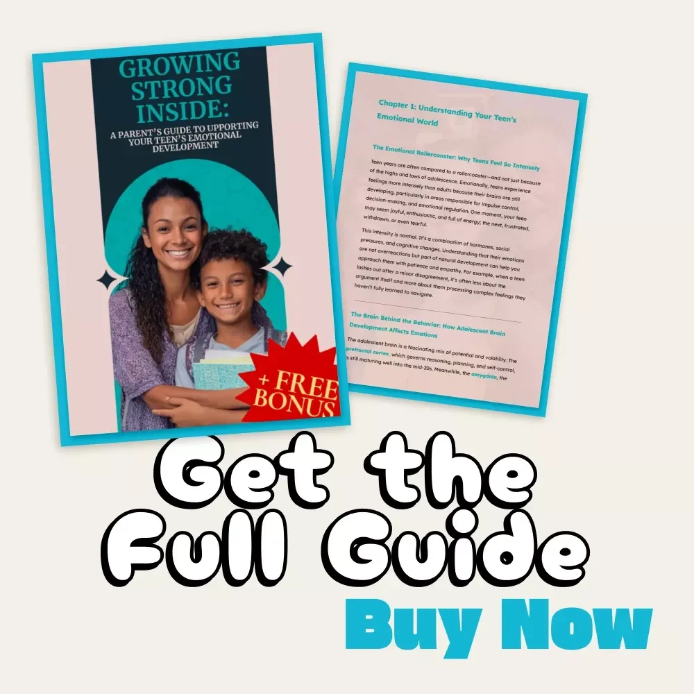 Growing Strong Inside: A Parent’s Guide to Supporting Your Teen’s Emotional Development | Digital Parenting Guide | How to Support Your Teen's Emotional Development eBook | Printable Download