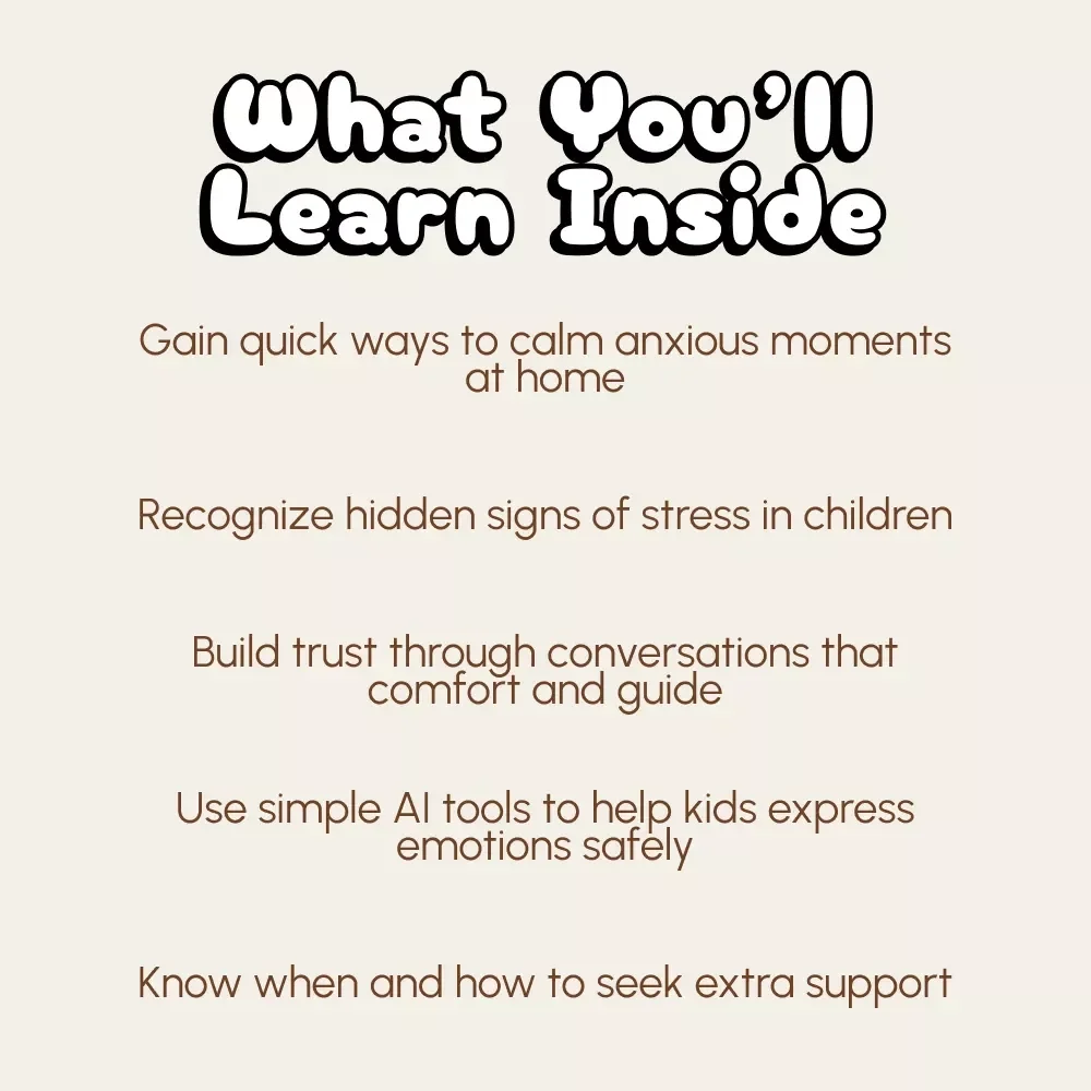 Helping Kids to Cope with Anxiety | eBook Guide for Parents | How to Handle Children's Anxiety | Calm, Communicate & Build Trust
