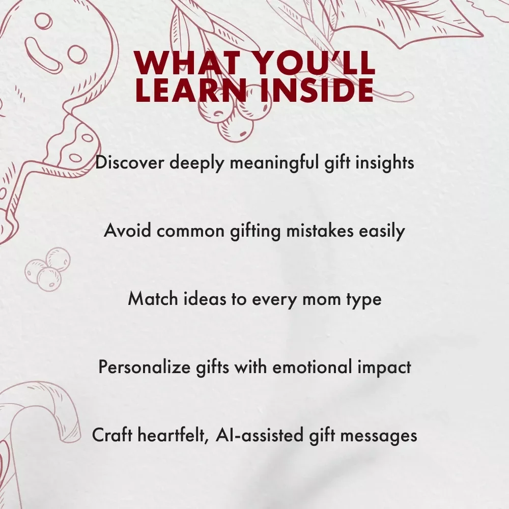 Thoughtful Christmas Gifts for Mom | Heartfelt Digital Guide for Unique and Meaningful Christmas Gifts for Mom | Creative Holiday Gift Ideas & Inspiration eBook