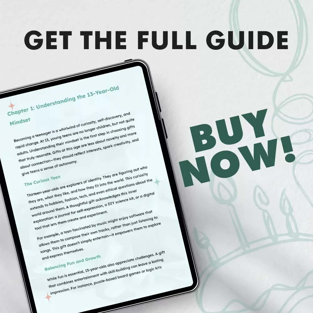 Gifts That Spark Curiosity: The Ultimate Guide for 13-Year-Olds | Inspiring, Creative & Smart Gift Ideas | Digital Download eBook for Parents & Gift Givers | Perfect Guide to Gifts for 13 Year Olds
