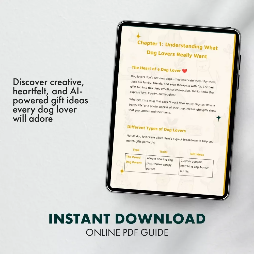 Pawsitively Perfect Presents for Dog Lovers | The Ultimate Digital Guide for Unique Dog Lover Gifts, DIY Ideas & AI-Inspired Creations