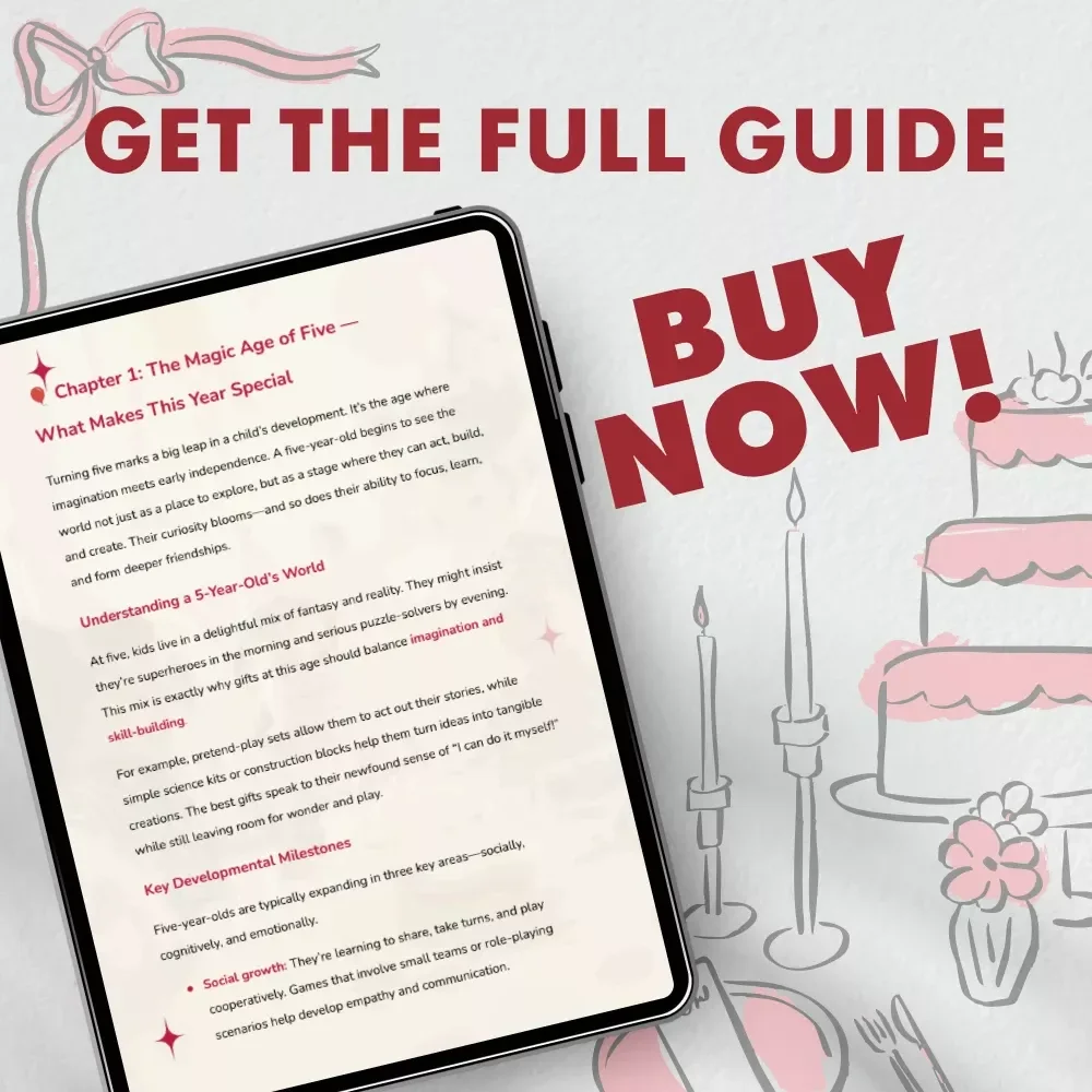 Big Fun for 5-Year-Olds: The Gift Guide | 5 Year Old Birthday Gifts Ideas | Printable Digital Download for Parents & Gift Givers