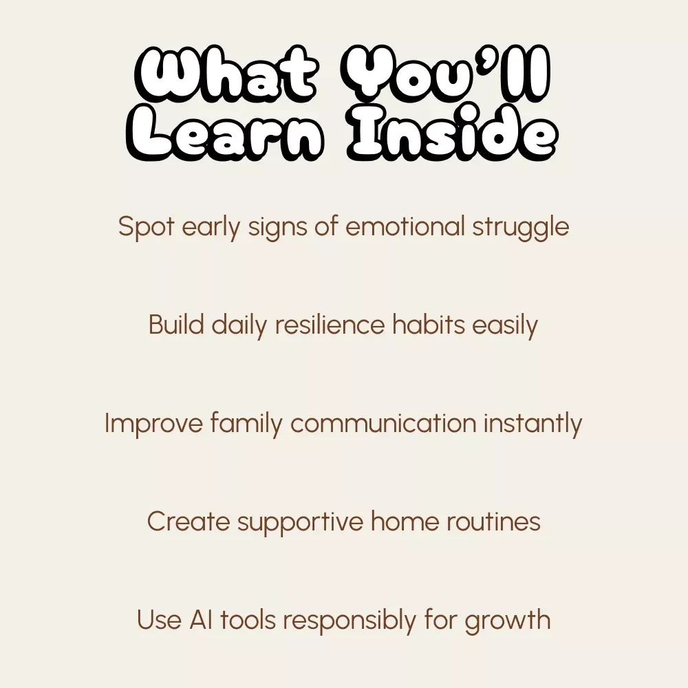 Raising Resilient Minds | How to Support Your Child’s Mental Health | Parenting eBook, Digital Guide for Emotional Resilience