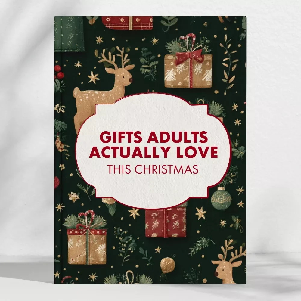 Gifts Adults Actually Love This Christmas | Digital Holiday Gift Guide for Him & Her | Top Christmas Gifts for Adults | Printable Gifting Inspiration eBook