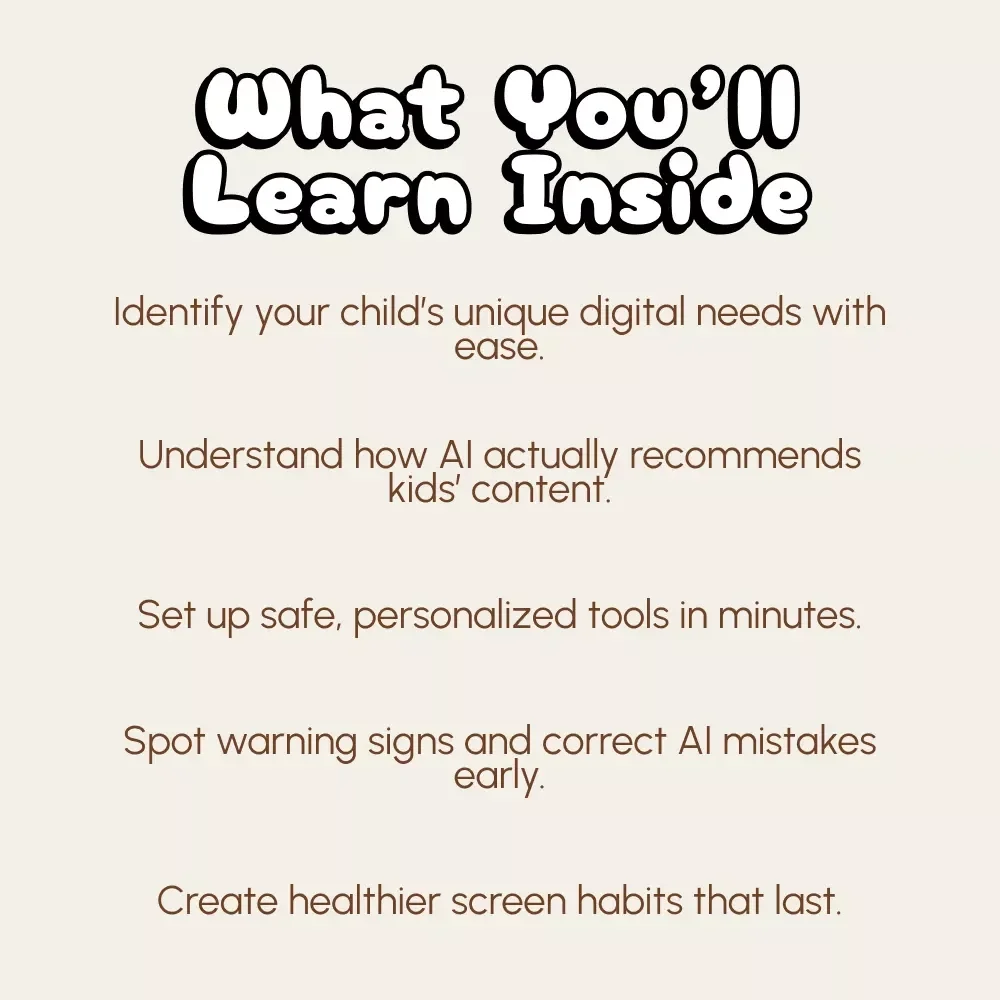 Smart Screens, Happy Kids: Using AI to Find Age-Appropriate Content | Parenting eBook | Digital Guide on How to Use AI to Recommend Age-Appropriate Content for Your Child
