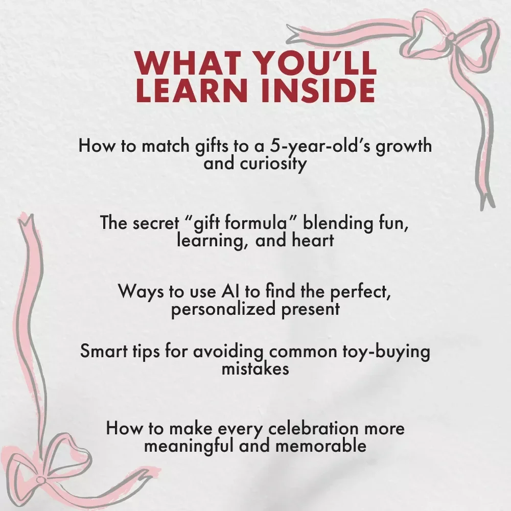 Big Fun for 5-Year-Olds: The Gift Guide | 5 Year Old Birthday Gifts Ideas | Printable Digital Download for Parents & Gift Givers