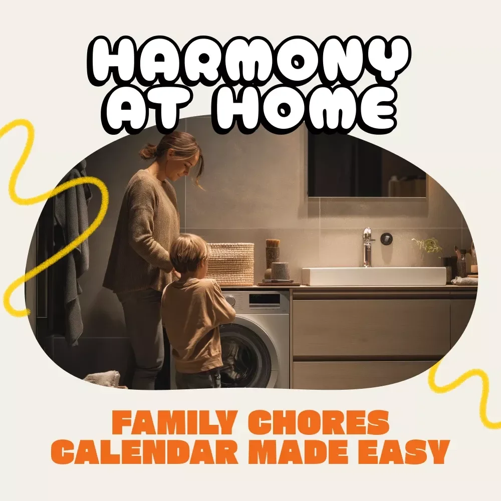 Harmony at Home: Your Family Chores Calendar Made Easy | How to Organize a Family Chores Calendar eBook | Digital Download Guide for Parents, Kids & Families