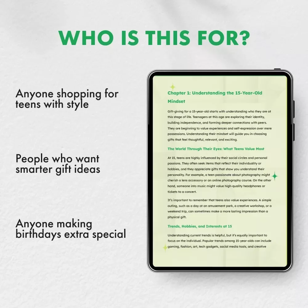 Gifts That Spark Creativity: Age 15 | Digital Gift Guide for Parents, Teens & Thoughtful Shoppers | Perfect Gifts for 15 Year Olds