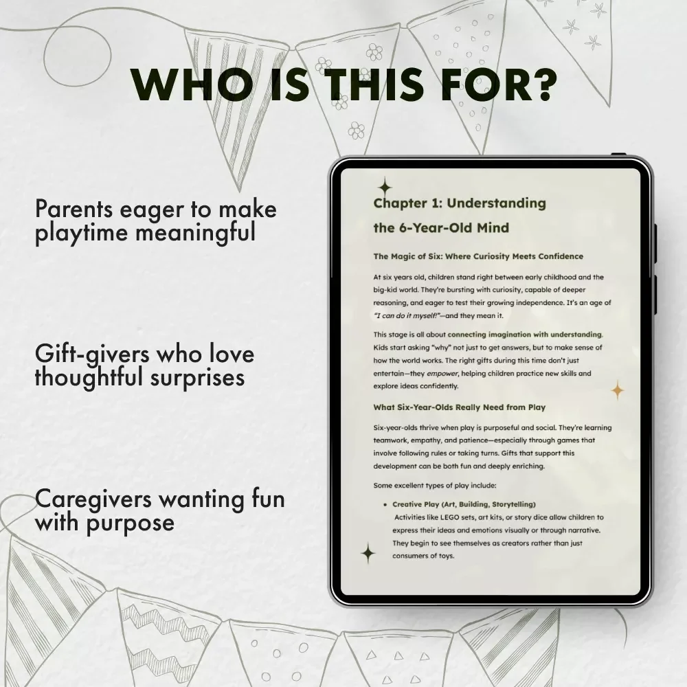 Wonder Years: Gifts for 6-Year-Olds | The Ultimate Parent’s Guide to Smart, Fun, and Meaningful Gifts for Curious Kids | Digital Download eBook for Parents Seeking the Best Gifts for 6 Year Olds