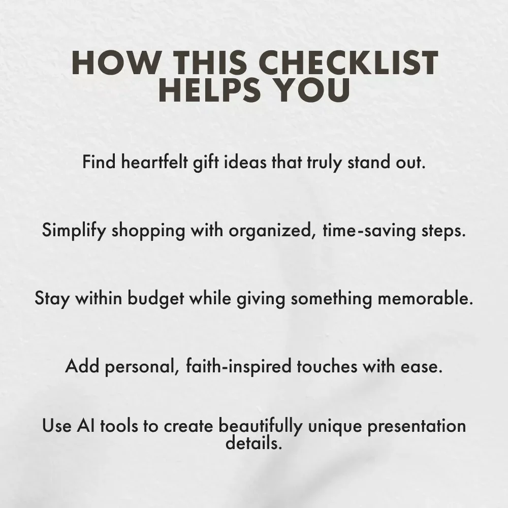 The Checklist for Choosing Christening Gifts for Girls | Printable Digital Download | Thoughtful Gift Guide for Godparents, Family & Friends | Christening Gift Ideas for Girls eBook