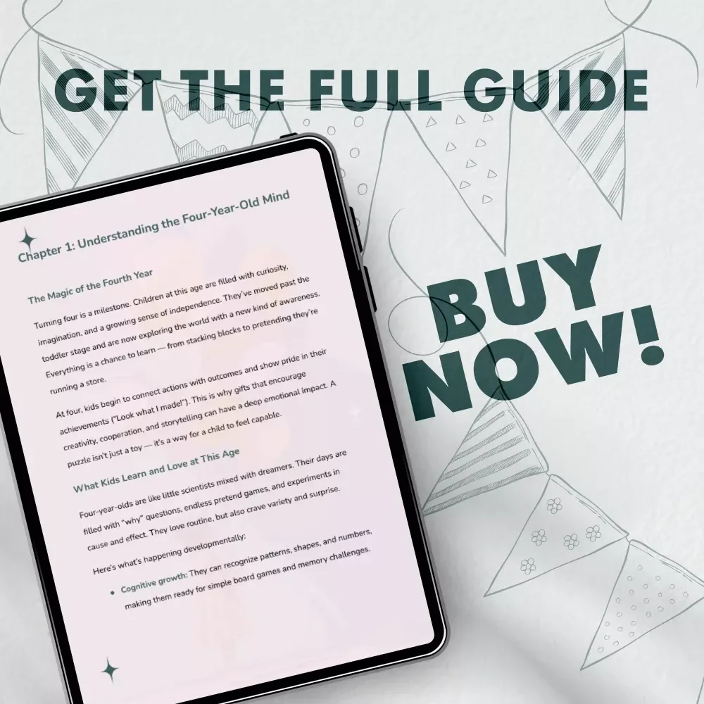 Joyful Gifts for 4-Year-Olds | Digital Guide for Parents and Gift-Givers | Perfect 4 Year Old Birthday Gifts Ideas | Fun, Educational, and Creative Gift Inspiration
