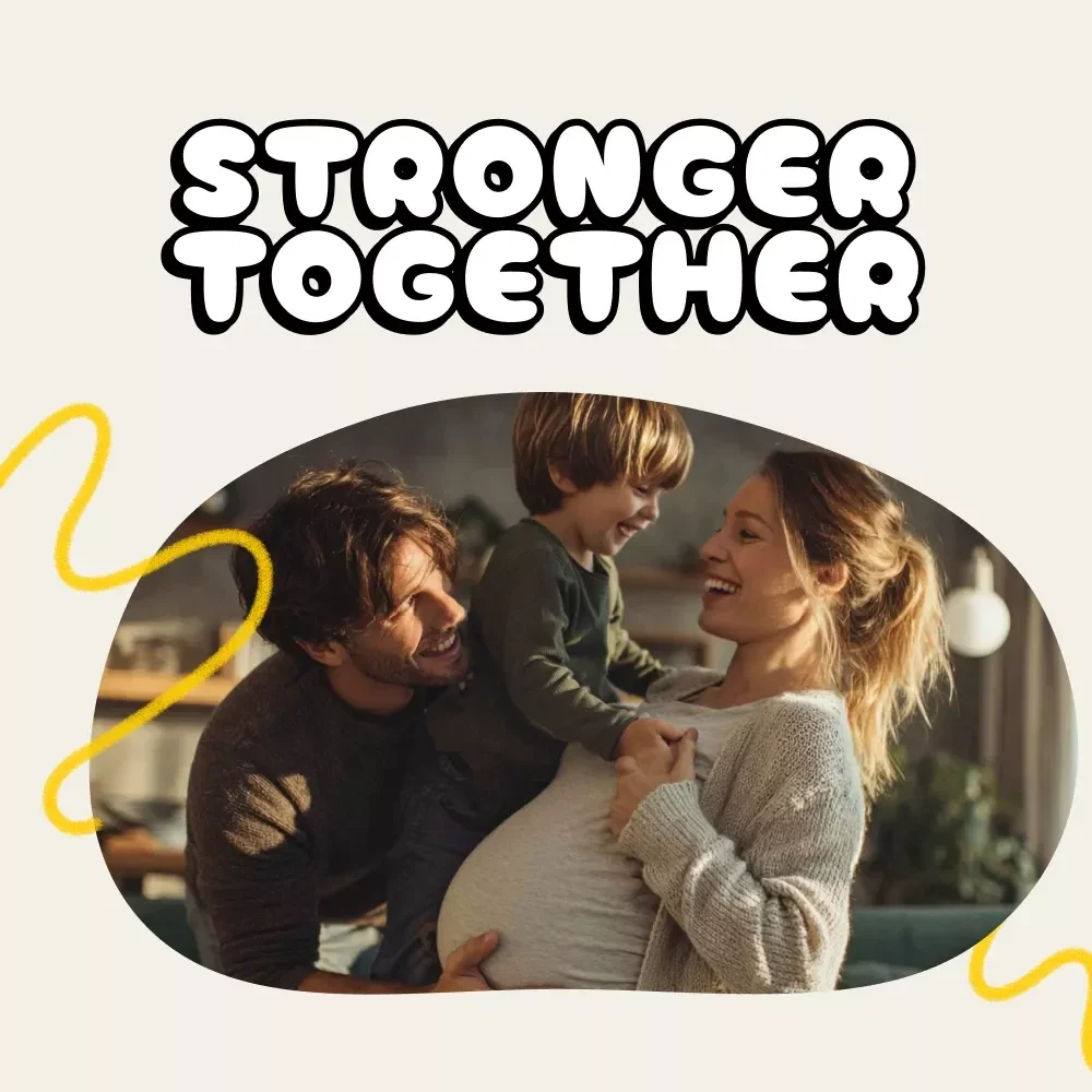 Stronger Together: Supporting Your Spouse Through Parenthood | Relationship Guide for Couples | Digital Download on How to Support Your Spouse When Having Kids