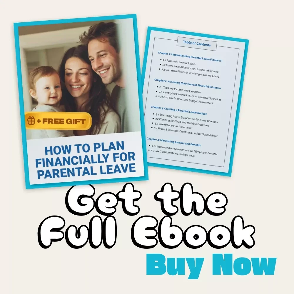 How to Plan Financially for Parental Leave | Budgeting eBook for New Parents | Step-by-Step Financial Planning Guide for Parental Leave and Beyond | Printable Digital Download