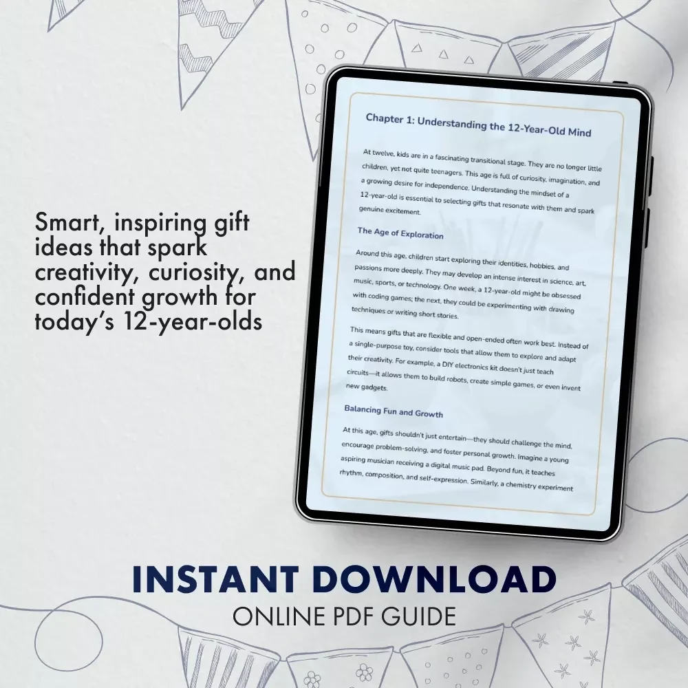 Gifts for 12-Year-Olds: Curiosity & Creativity | Inspiring Guide for Parents, Teachers & Gift-Givers | Digital Download for Choosing the Best Gifts for 12 Year Olds