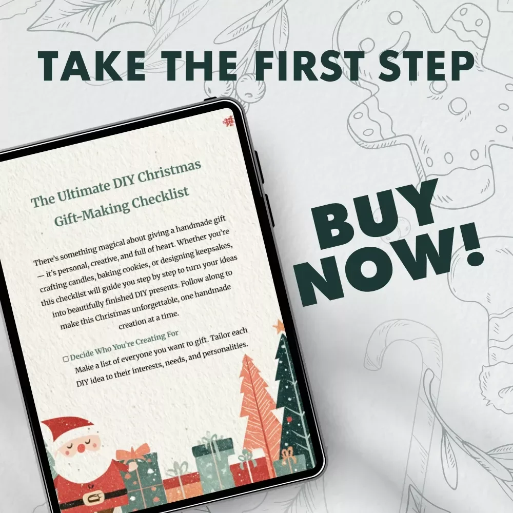 The Ultimate DIY Christmas Gift-Making Checklist | Printable Holiday Planner | Digital Download for Handmade Holiday Gifts | DIY Christmas Gifts Organization Guide