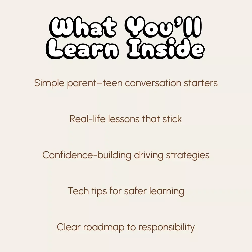 Behind the Wheel: Guiding Your Teen Through the Road to Responsibility | Parent’s Guide on How to Talk to Your Teen About Driving | Digital Download eBook for Communication, Safety & Confidence