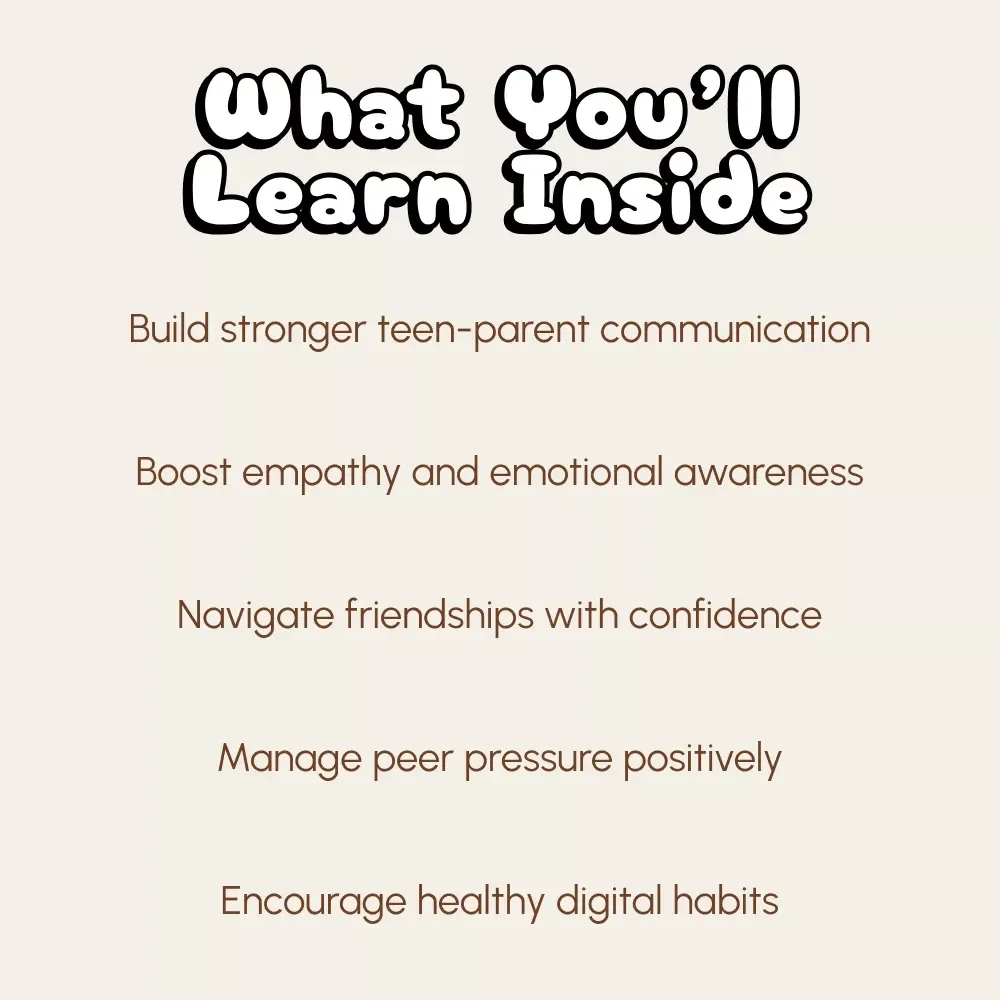 Growing Connections: How to Support Your Teen’s Social Skills | Digital Parenting Guide, eBook & Printable Checklist for Teen Social Development, Emotional Intelligence, and Communication Growth