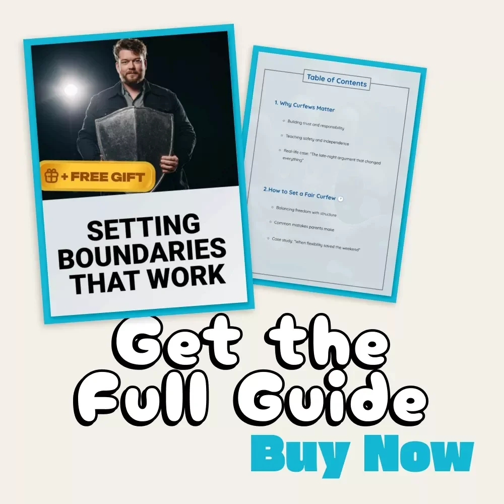 Setting Boundaries That Work | Digital Parenting Guide on How to Set Curfews for Kids | Printable eBook for Confident, Calm, and Connected Families