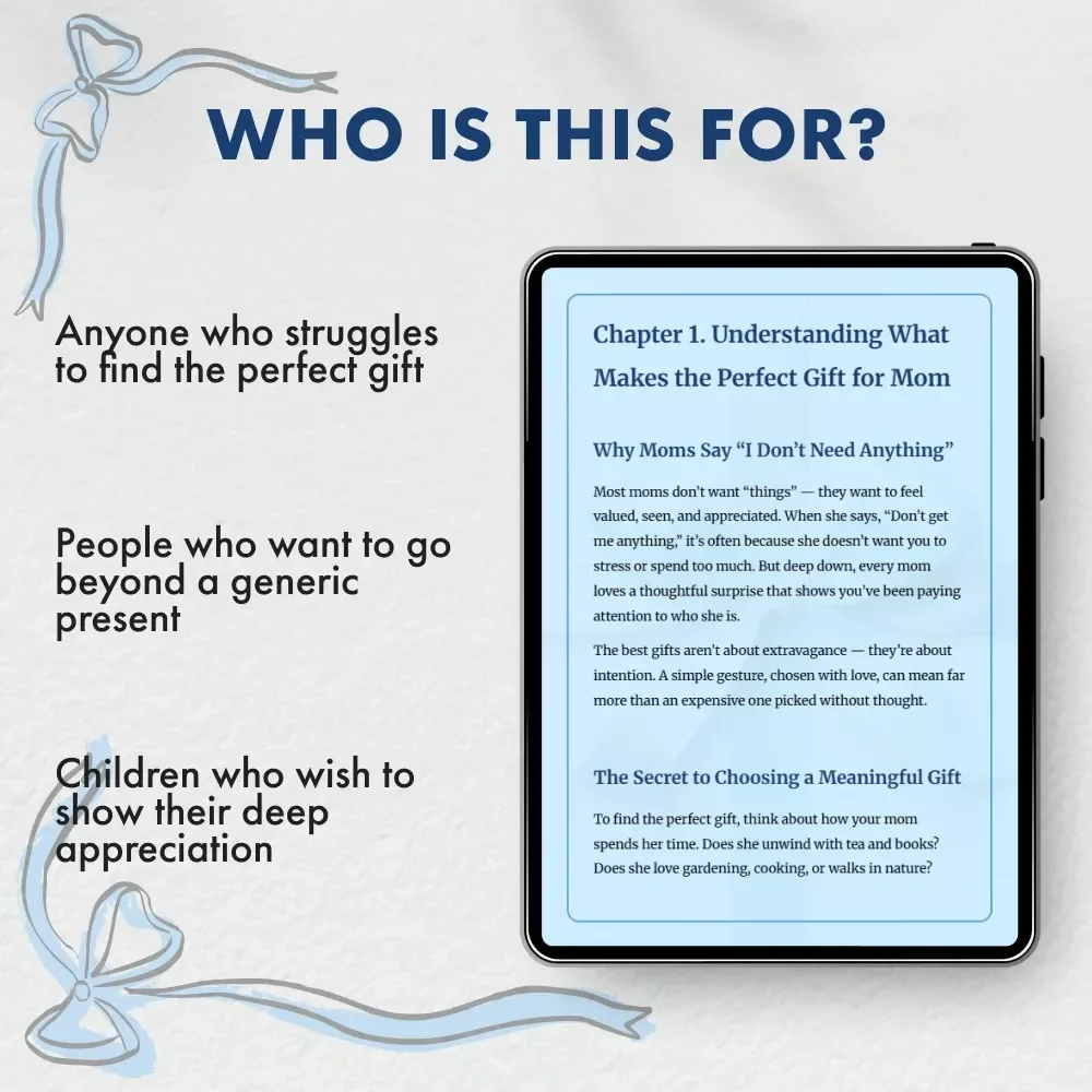 Birthday Gifts That Make Mom Feel Truly Loved | Digital Download Guide | Thoughtful Birthday Gift Ideas for Mom