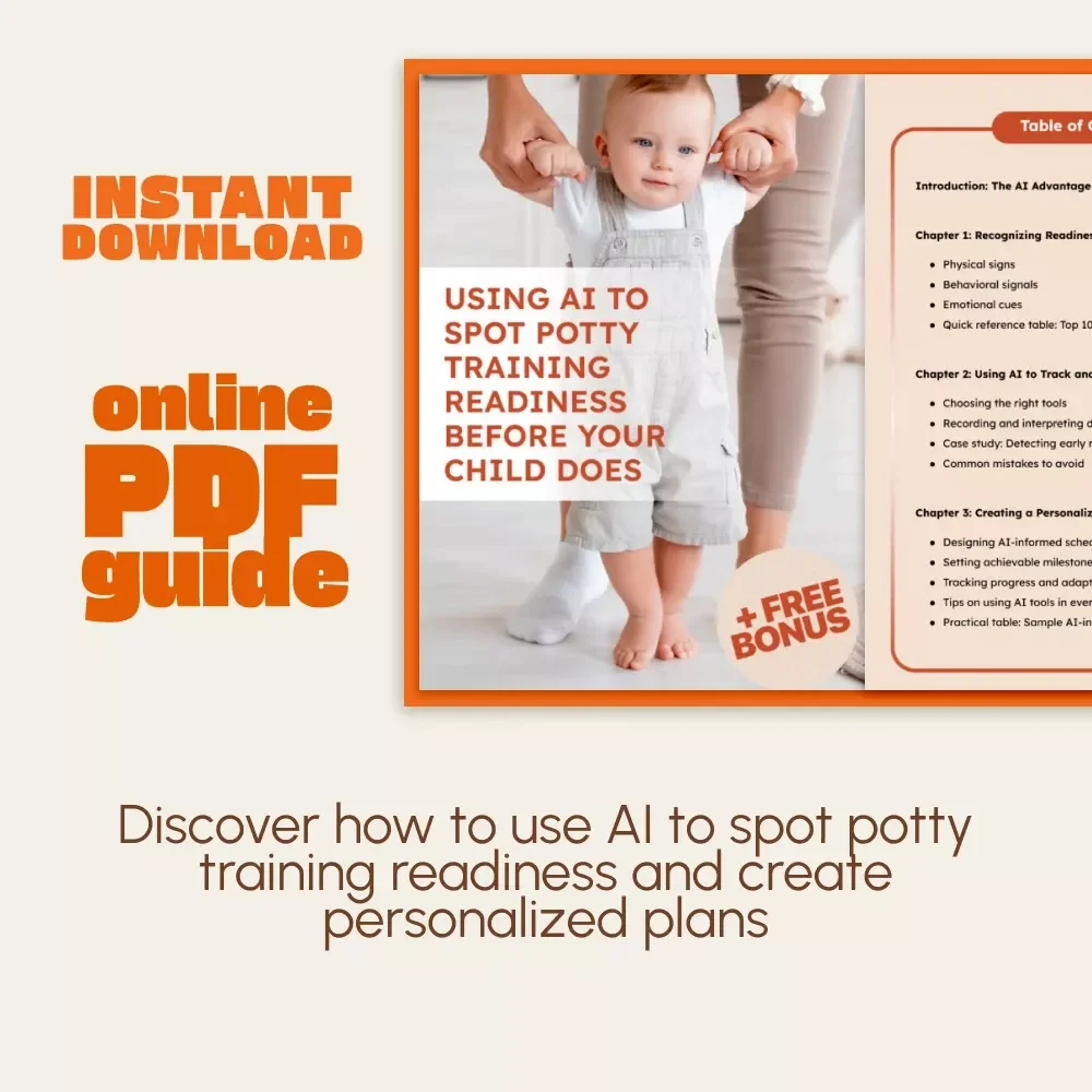 Using AI to Spot Potty Training Readiness Before Your Child Does | Smart Parenting eBook | Digital Download Guide for Parents | AI Potty Training Checklist & Personalized Plan