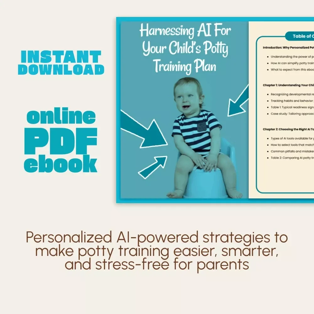 Harnessing AI for Your Child’s Potty Training Plan | Digital Potty Training eBook for Parents | AI Parenting Guide, Printable Checklist & Personalized Plan