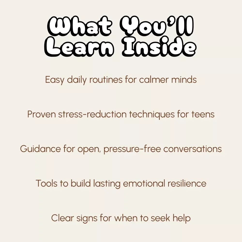 A Practical Guide to Handling Teenage Anxiety | Digital Download | How to Handle Teenage Anxiety eBook for Parents & Teens | Mental Health Support PDF
