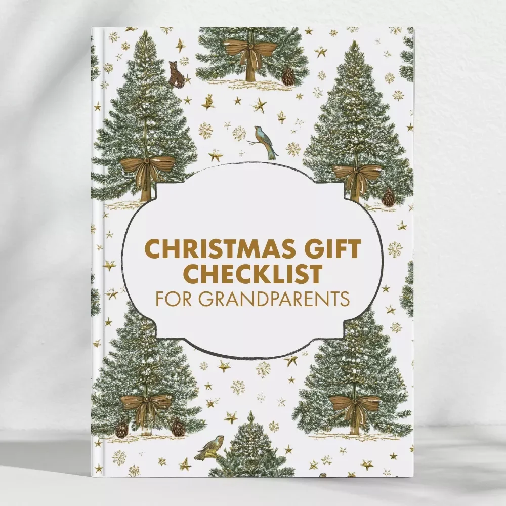 The Heartfelt Christmas Gift Checklist for Grandparents | Printable Digital Download | Thoughtful Christmas Gift Ideas for Grandparents | Holiday Planning Guide for Meaningful Family Gifts