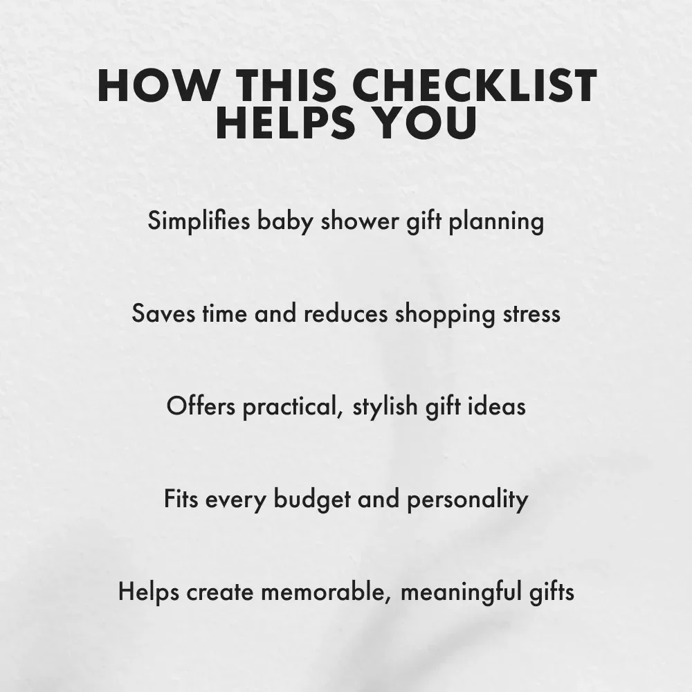 The Ultimate Baby Shower : Fun, Thoughtful, and Totally Stress-Free! | Printable Baby Shower Checklist | Digital Download Gift Guide for New Parents