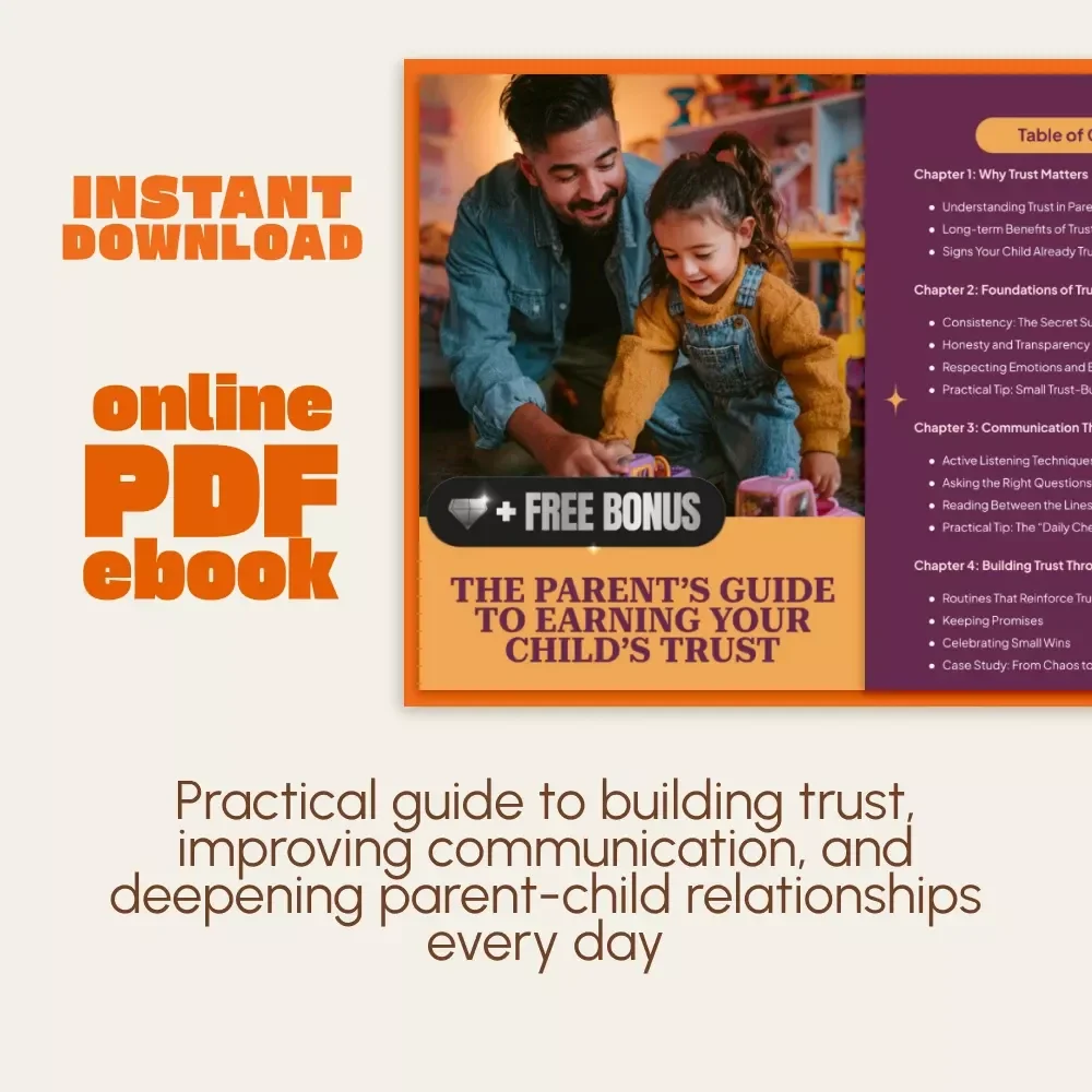 The Parent’s Guide to Earning Your Child’s Trust | Digital Parenting eBook | Building Connection, Communication & Confidence | Printable PDF for Conscious Parents