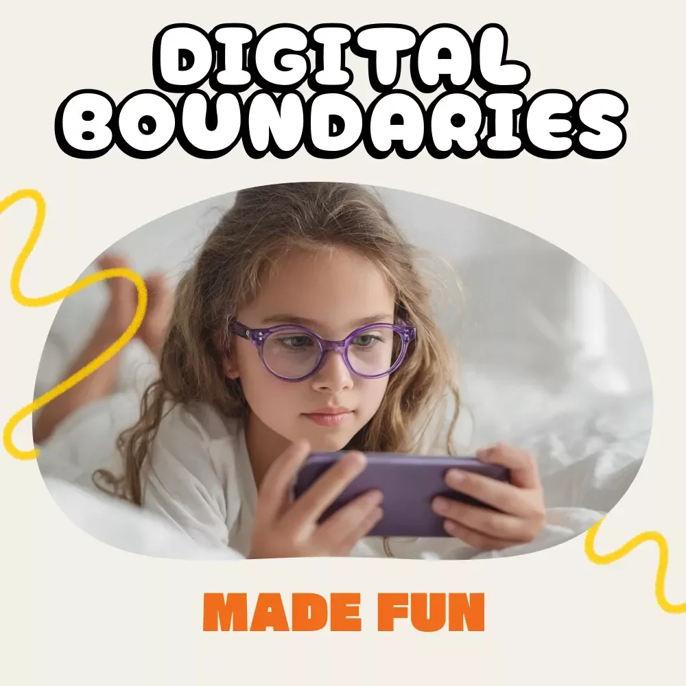 Digital Boundaries Made Fun: A Parent’s Checklist for Talking to Your Kids | Printable Digital Download | Family Communication Guide for Screen Time & Online Safety | how to talk to your child about digital boundaries