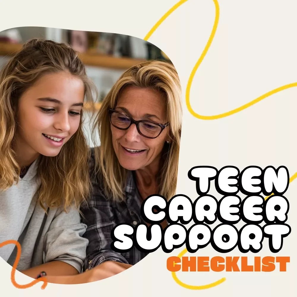 A Step-by-Step Teen Career Support Checklist | Printable Digital Download | How to Support Your Teen's Career Aspirations | Teen Goal Planner & Growth Guide