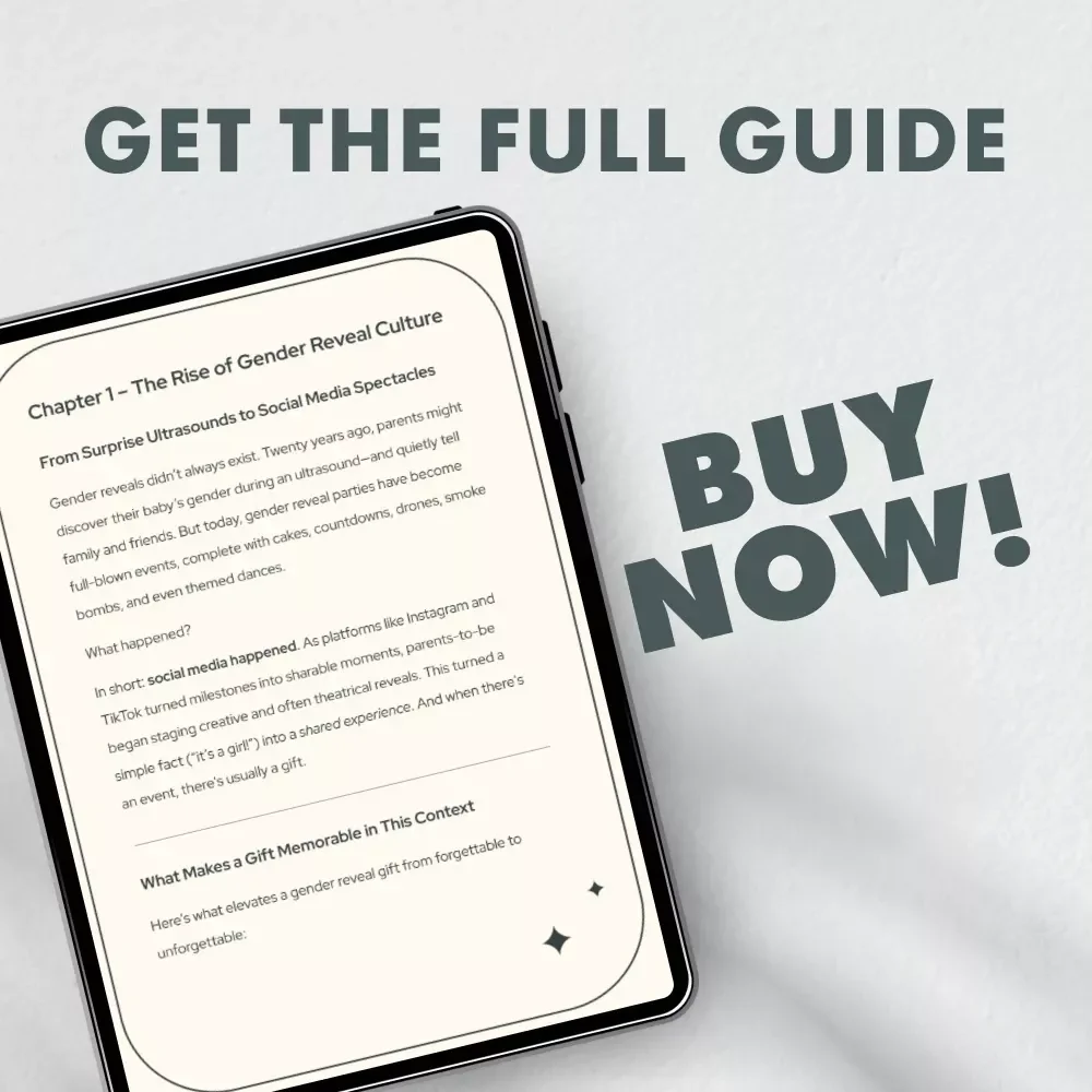 Gender Reveal Gifts Beyond Just Pink and Blue | Gender Reveal Gifts eBook | Creative Gift Ideas, DIY Inspiration & Modern Gifting Guide